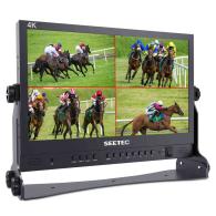 Monitor SEETEC ATEM156 4K 15.6" Quad-Split Monitor with 4 x HDMI I/O for Switchers